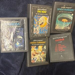 Atari Game Program Cartridge Set 5 games